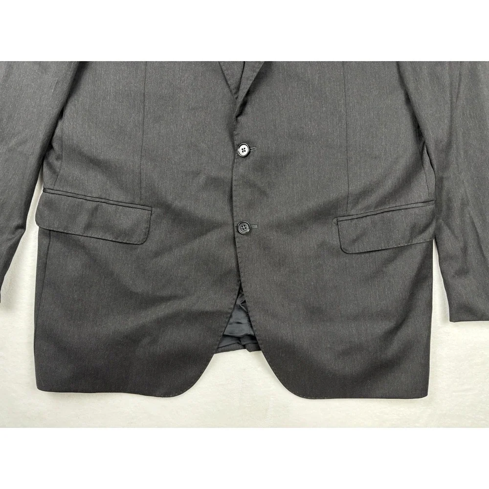 Mario Caldi Super 150's Wool Blazer Sport Coat‎ Black 46R Made In Italy
